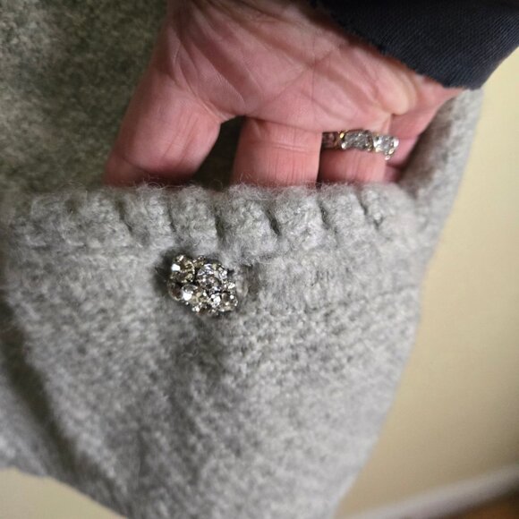 J.Crew NWT Odette Sweater Lady Jacket Jewel Buttons Pocket Alpaca Blend Size XXL - Picture 7 of 12